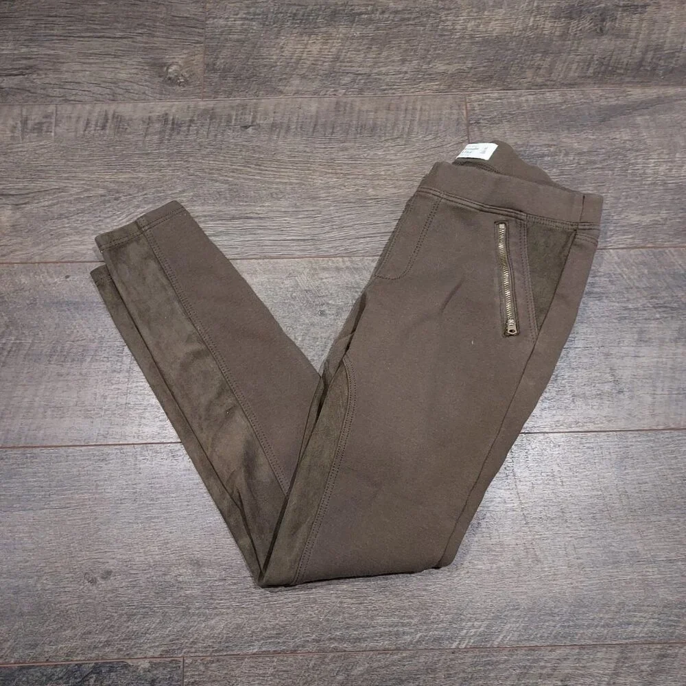 Abercrombie & Fitch Pants Youth Medium Brown Riding Equestrian Leggings - Picture 2 of 9